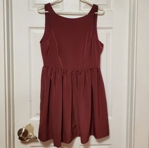 American Apparel button back skater dress.